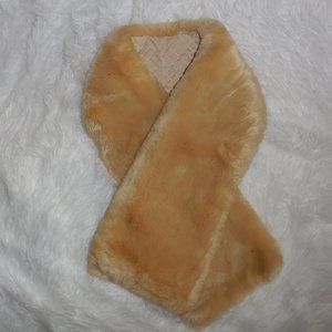 LOFT Tan Faux Fur Scarf